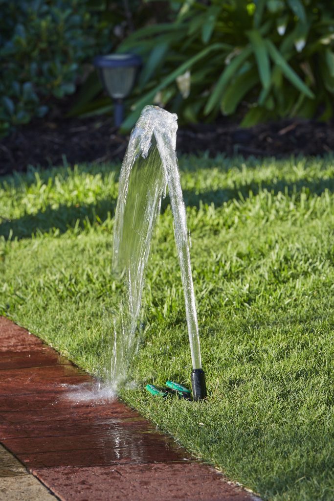 how to find a leak in sprinklers