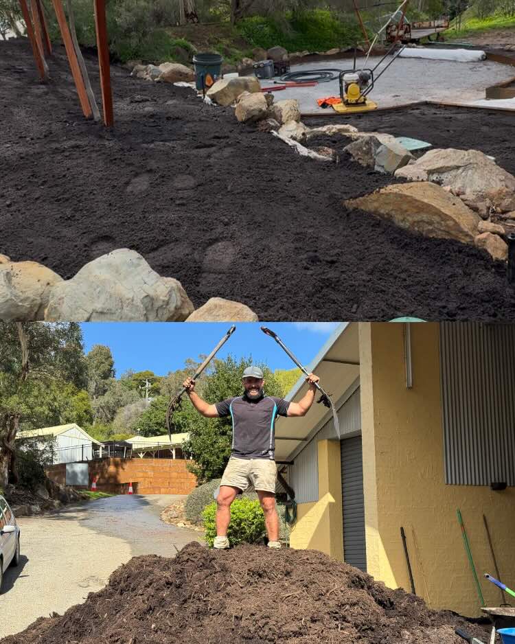 Soil and mulch preparation